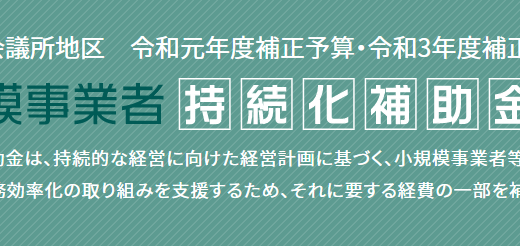 「小規模事業者持続化補助金」に特別枠が新設されました